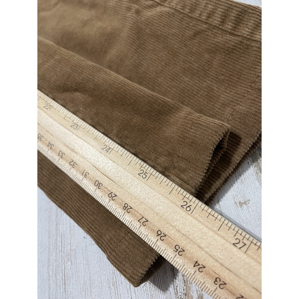 Talbots Caramel Corduroy Straight Leg Pant Size 12P - Picture 7 of 8